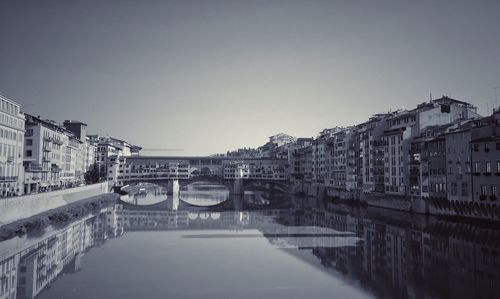 Canal passing through city