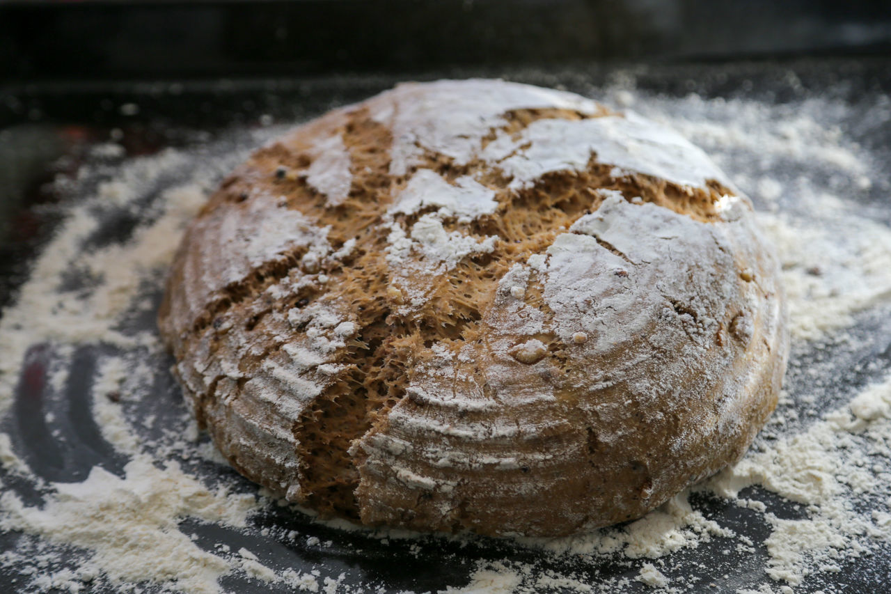 CLOSE-UP OF BREAD IN CONTAINER