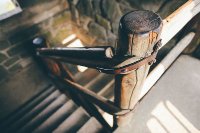 Close-up of wooden door