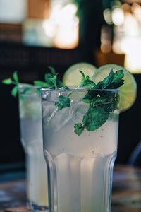 Close-up of drink in glass