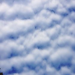 Low angle view of cloudy sky