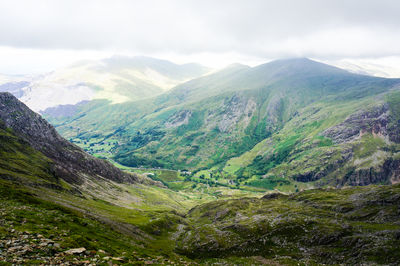 Scenic view of mountains