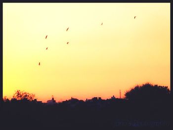 Scenic view of sky at sunset