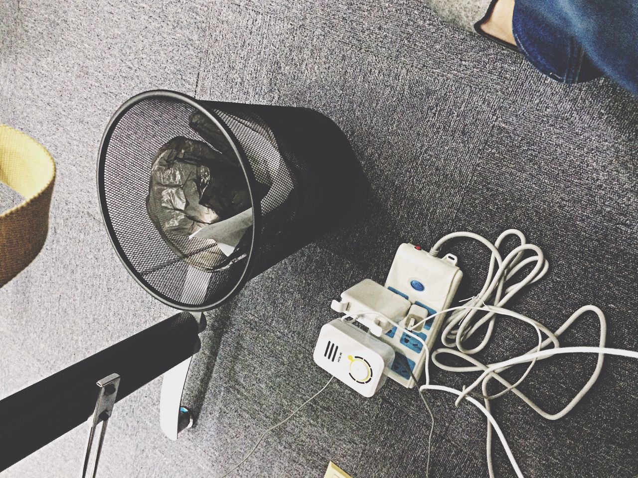 high angle view, metal, indoors, technology, communication, close-up, equipment, still life, in a row, connection, metallic, no people, work tool, part of, day, large group of objects, machinery, music, absence