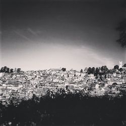 Built structures against the sky