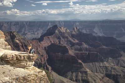 Panoramic view of rock formations