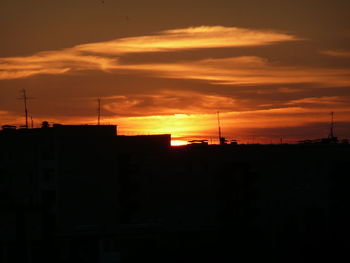 Dramatic sky at sunset