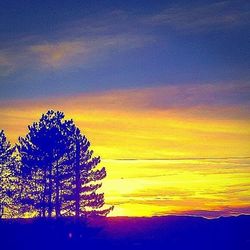 Low angle view of sky at sunset