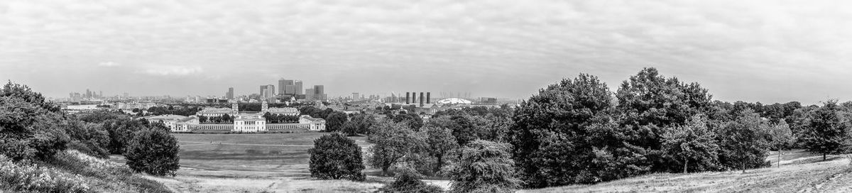 Scenic view from greenwich to london