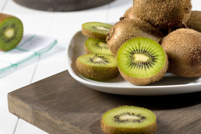 Close-up of food on table