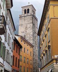 Low angle view of buildings in city