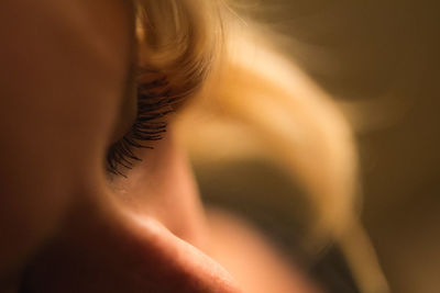 Close-up of woman eye