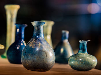 Close-up of bottle on table