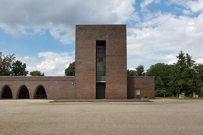 Exterior of friedhof sudwest against sky in city