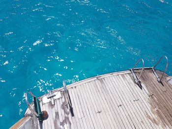 High angle view of swimming pool