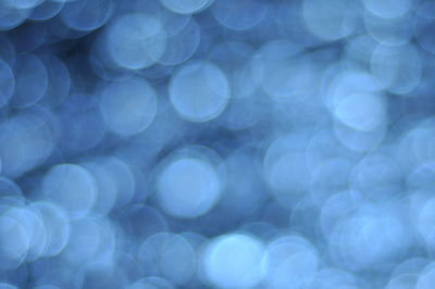 Defocused image of illuminated lights