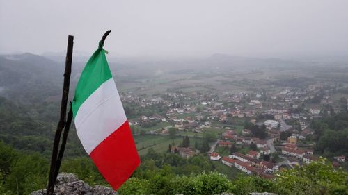 Scenic view of mountains against clear sky
