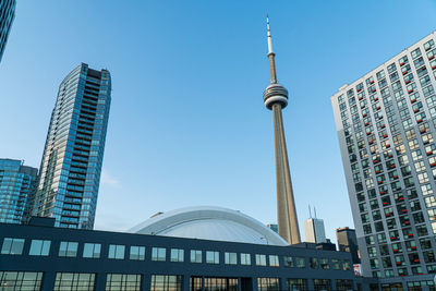 Low angle view of buildings against sky