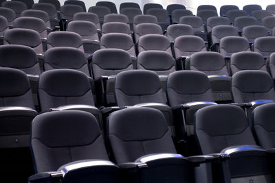 Full frame shot of empty chairs