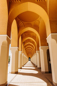 Empty corridor of building