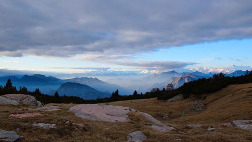 Panoramic view of landscape against sky