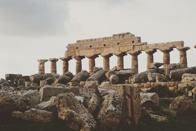 Old ruins against sky