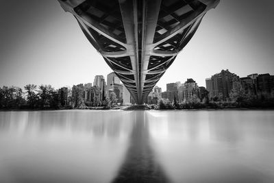 Reflection of built structures in water