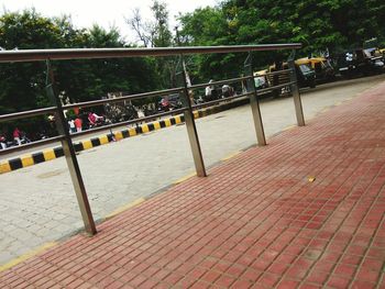 Footbridge over river