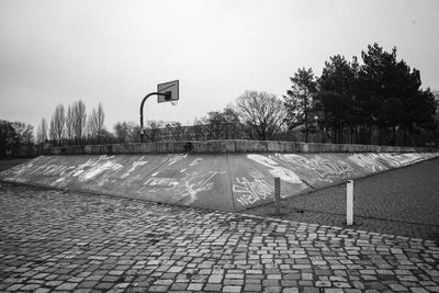 View of basketball hoop against sky