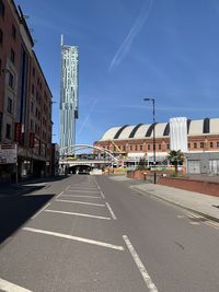 City street against sky