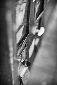 Close-up of old metal door