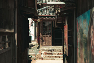 Interior of abandoned house