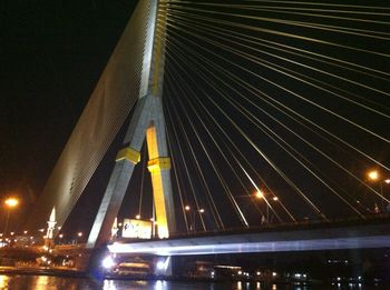 Illuminated built structure at night