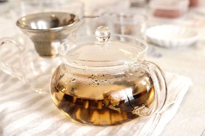 Close-up of tea on table