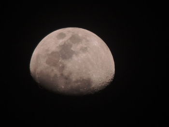 Low angle view of moon in sky