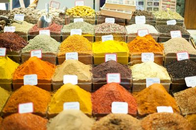 Spices for sale in market