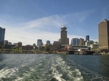 River with city in background