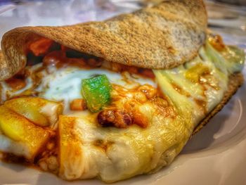 Close-up of bread on plate