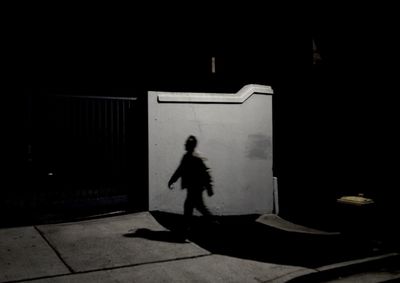 Full length of woman at night