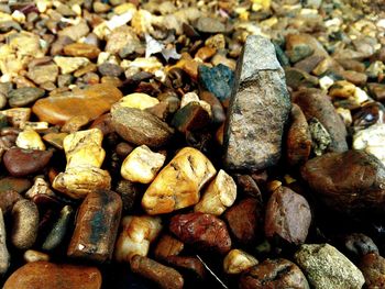 Full frame shot of stones