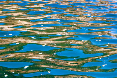 High angle view of swimming pool in lake