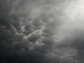 Low angle view of clouds in sky