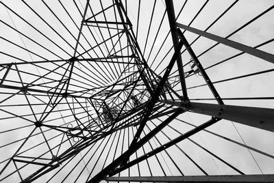 Low angle view of power lines