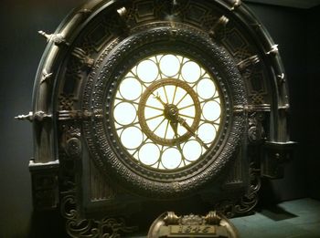 Low angle view of clock