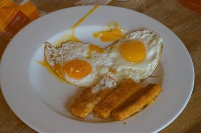 Close-up of served food