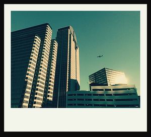 Low angle view of modern building against sky