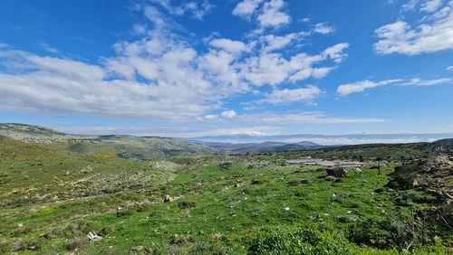 Scenic view of landscape against sky