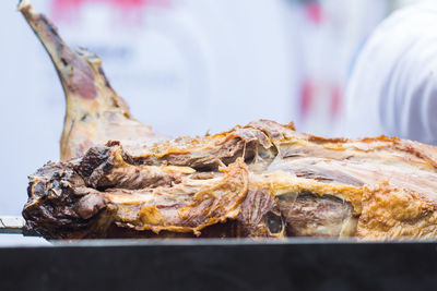 Close-up of meat for sale at store