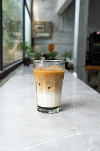 Close-up of coffee on table