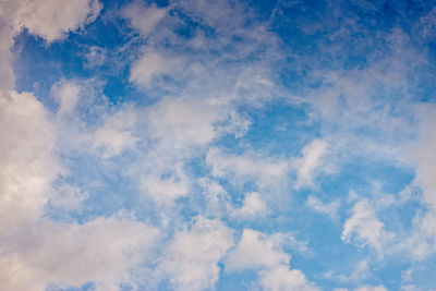 Low angle view of clouds in sky